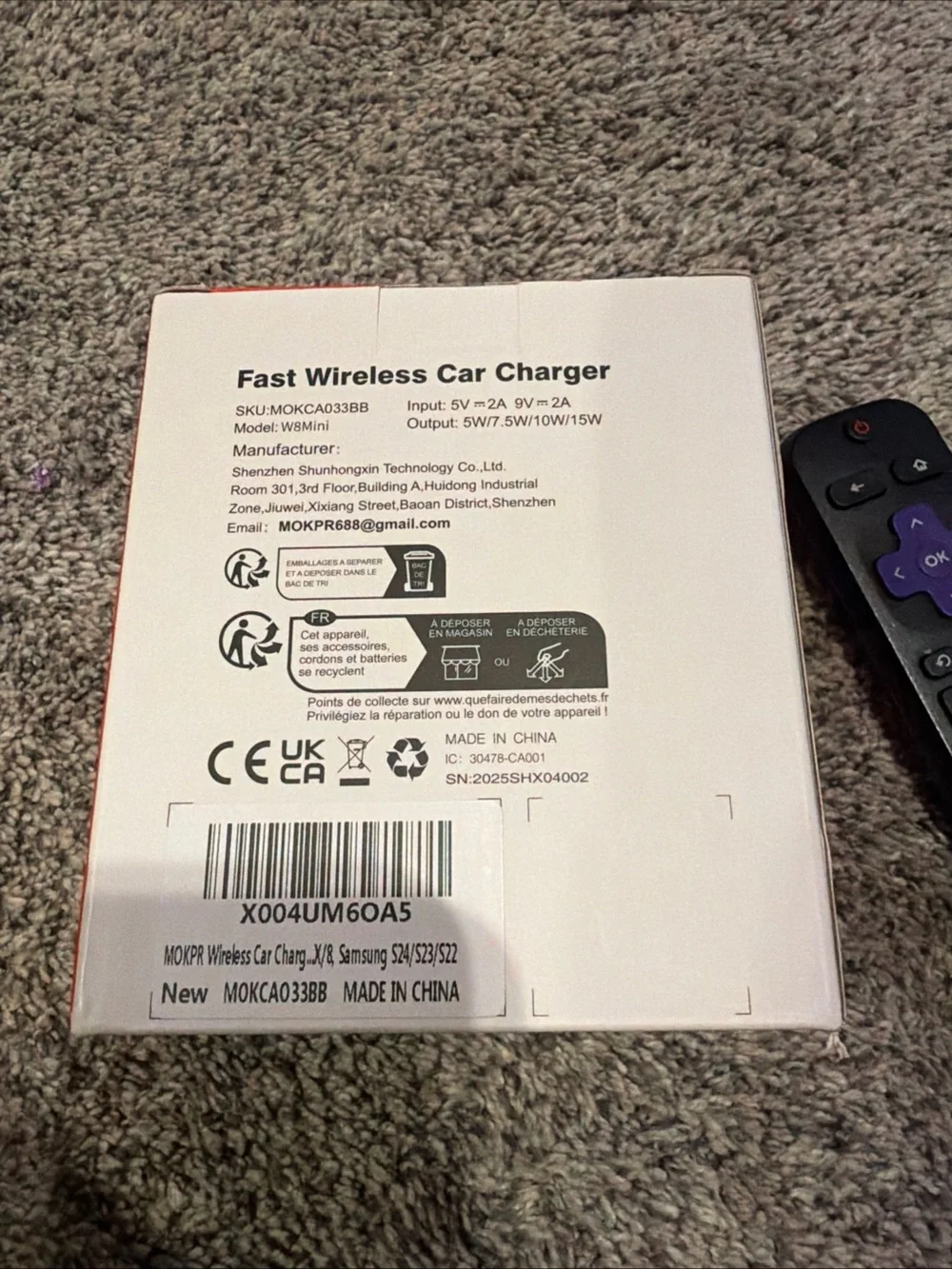 Fast Wireless Car Charger Mount - Black
